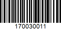 Barcode for 170030011