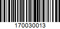 Barcode for 170030013