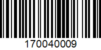 Barcode for 170040009