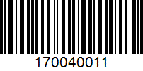 Barcode for 170040011