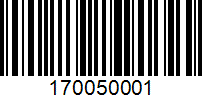 Barcode for 170050001