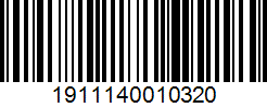Barcode 1911140010320