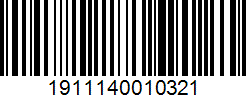 Barcode 1911140010321