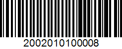 Barcode 2002010100008