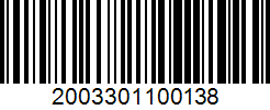 Barcode 2003301100138