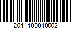 Barcode 2011100010002