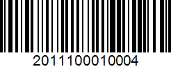 Barcode 2011100010004
