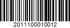 Barcode 2011100010012