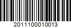 Barcode 2011100010013
