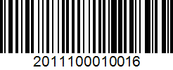 Barcode 2011100010016