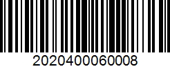 Barcode 2020400060008