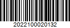 Barcode 2022100020132