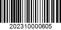 C&oacute;digo de barras 202310000605