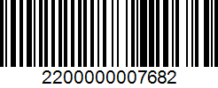 Barcode 2200000007682