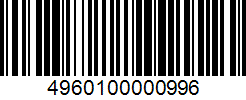 Barcode 4960100000996