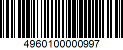 Barcode 4960100000997