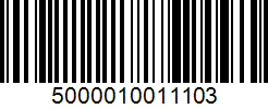 Barcode 5000010011103