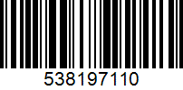 Barcode for 538197110