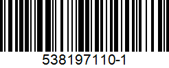 Barcode for 538197110-1