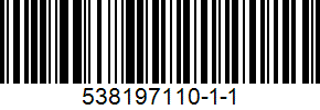 Barcode for 538197110-1-1