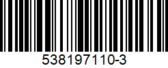 Barcode for 538197110-3