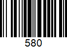 Barcode 580