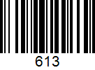 Barcode 613