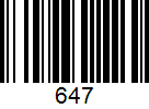 Barcode 647