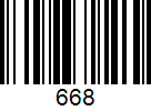 Barcode 668