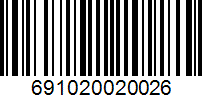 Barcode 691020020026