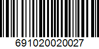 Barcode 691020020027
