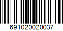 Barcode 691020020037