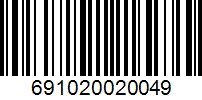 Barcode 691020020049