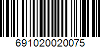 Barcode 691020020075