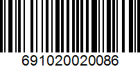Barcode 691020020086