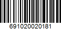 Barcode 691020020181