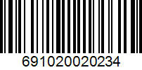 Barcode 691020020234