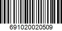Barcode 691020020509