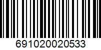 Barcode 691020020533