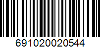 Barcode 691020020544