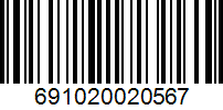 Barcode 691020020567