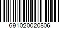 Barcode 691020020806