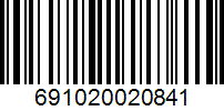 Barcode 691020020841