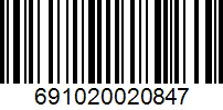 Barcode 691020020847