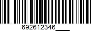 Barcode 692612346____