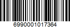 Barcode 6990001017364