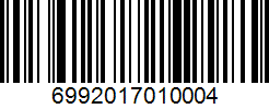 Barcode 6992017010004