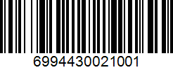 Barcode 6994430021001