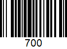 Barcode 700