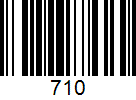 Barcode 710